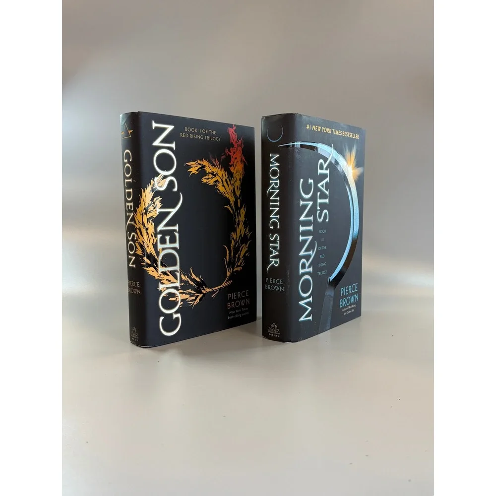 Pierce Brown Red Rising Series Hardcover Lot Golden Son & Morning Star Used